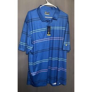 New Men's 2XL Jack Nicklaus Skydiver Royal Blue Short Sleeve Golf Polo Shirt NWT